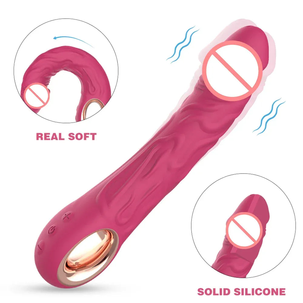 10 Speed Silicone Dildo Vibrator for Women