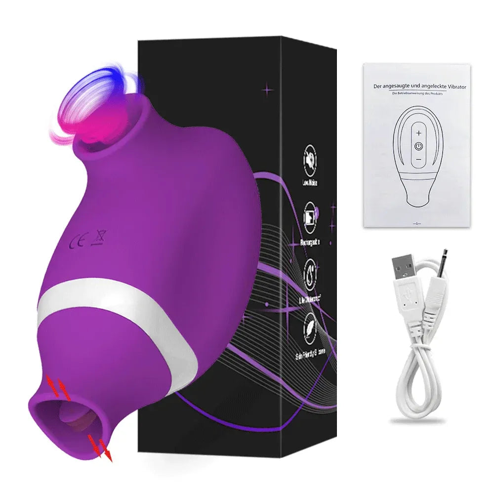 2-in-1 Clit Sucker & Vibrator for Double Stimulation