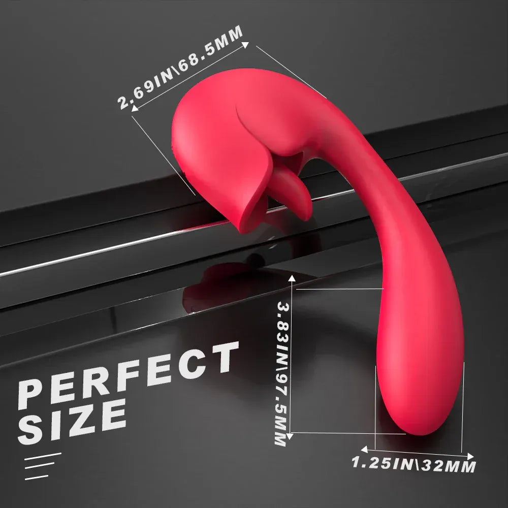 2 In 1 G Spot Stimulator Lick Suck for Intense Pleasure