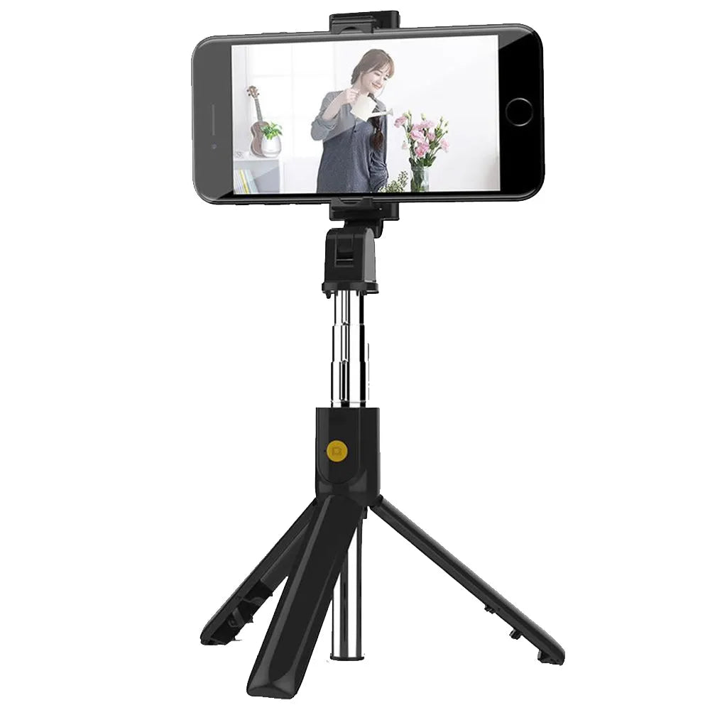 Vibe Geeks 3 In 1 Wireless Bluetooth Selfie Stick Foldable