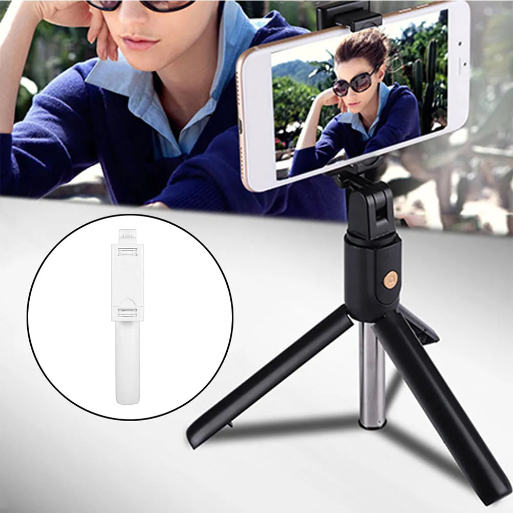 Vibe Geeks 3 In 1 Wireless Bluetooth Selfie Stick Foldable