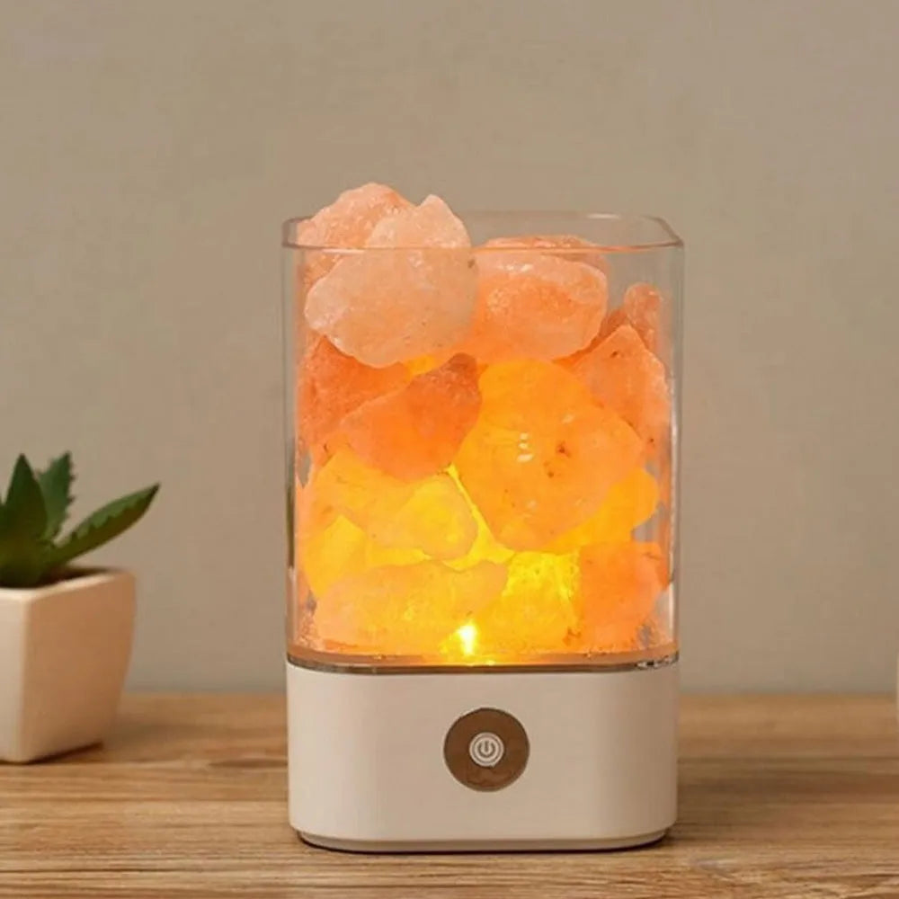 Vibe Geeks Ultrasonic Aromatherapy Himalayan Salt Lamp