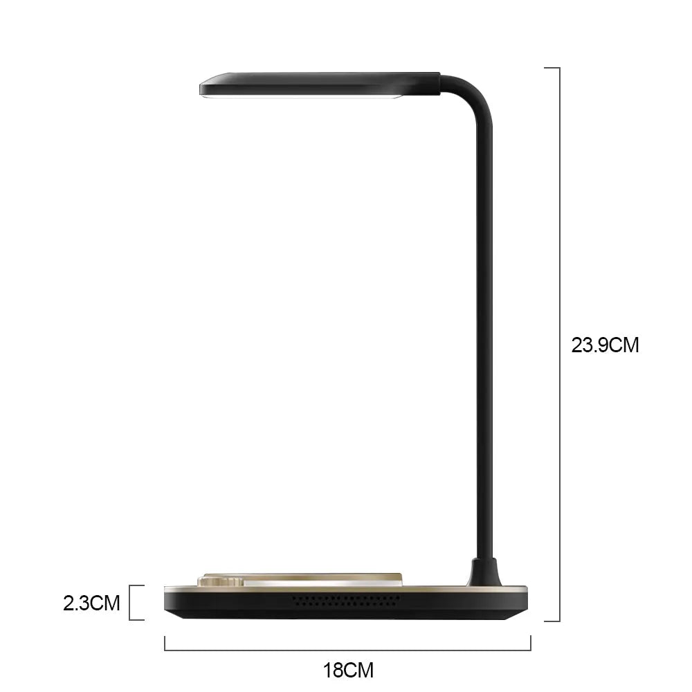 Vibe Geeks 4 in 1 Wireless Charger and Desk Lamp Light-