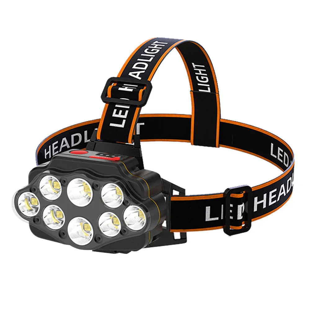 Vibe Geeks Usb Rechargeable Longshoot Led Head Lamp Camping