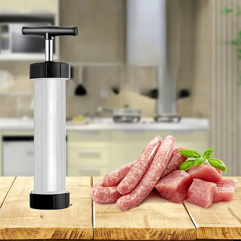 Vibe Geeks Heavy - Duty Manual Sausage Stuffer with 3