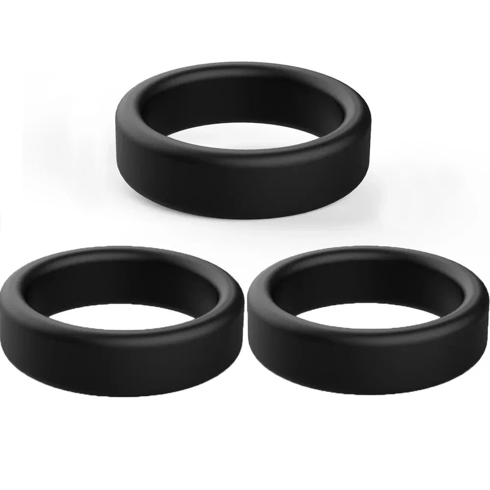 3Pc Delay Cock Ring Set For Men