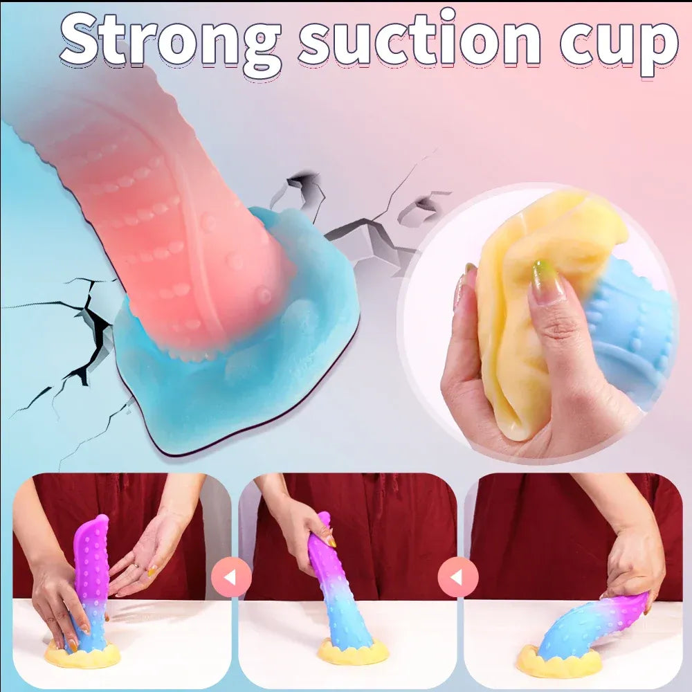 8.6 Glowing Realistic Dildo with Suction Cup