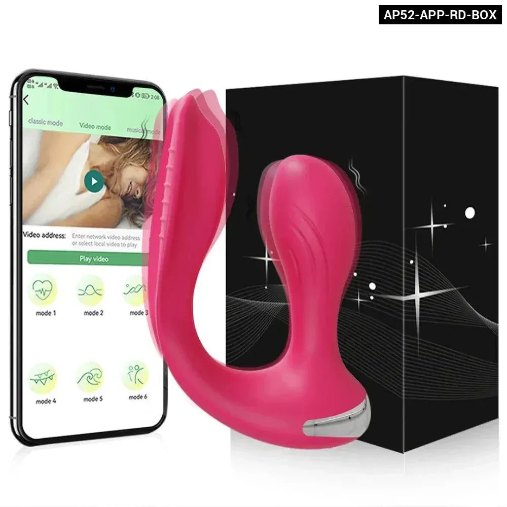 App Control Dual Ended Vibrator for Women Clit Anal