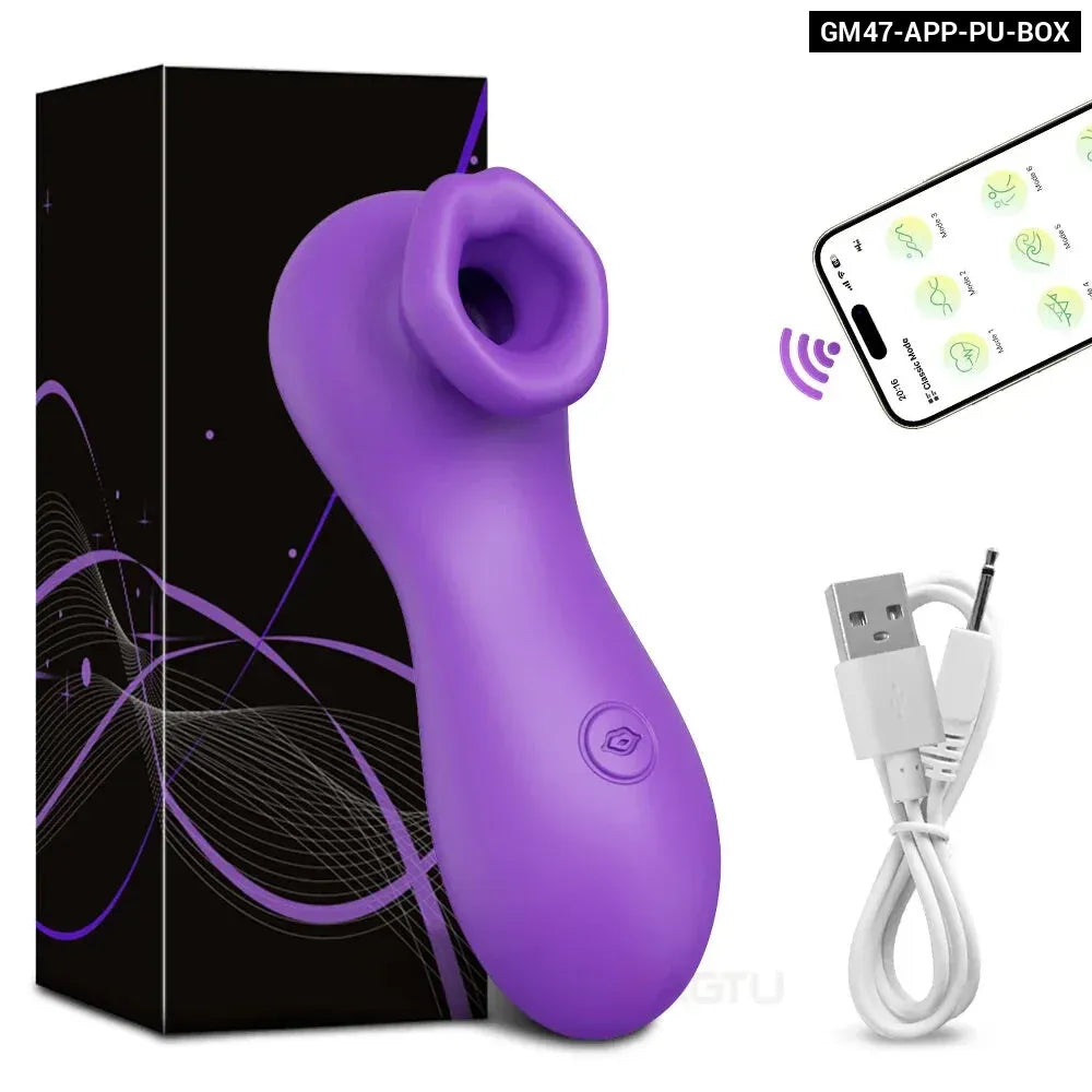 App Controlled Clit Sucker Vibrator for Women Nipple