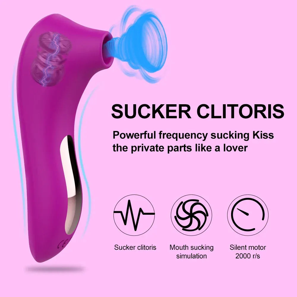 Clit Sucker Vibrator for Women - Oral Stimulator