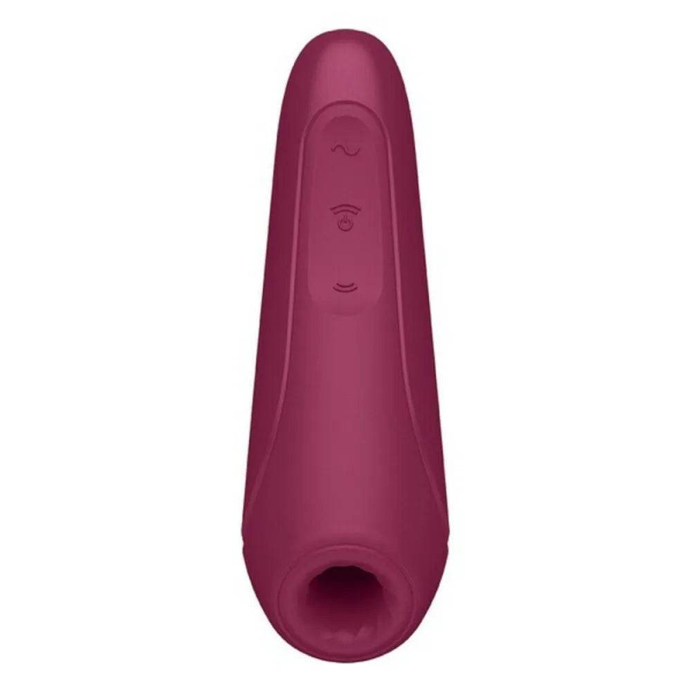 Clitoris Suction Stimulator By Satisfyer Curvy 1 + Burgundy