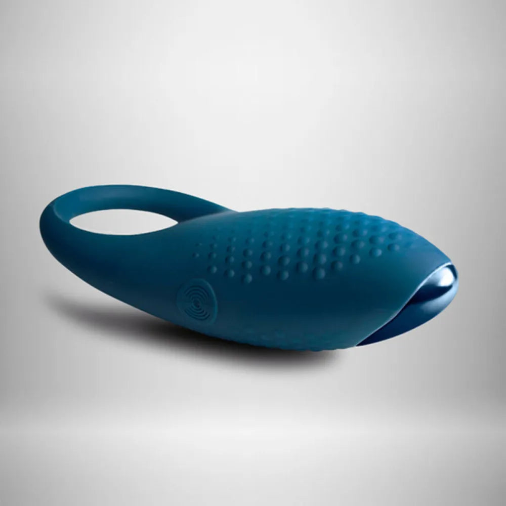 Cock Ring By Rocks-Off Vibration Blue Dark Blue