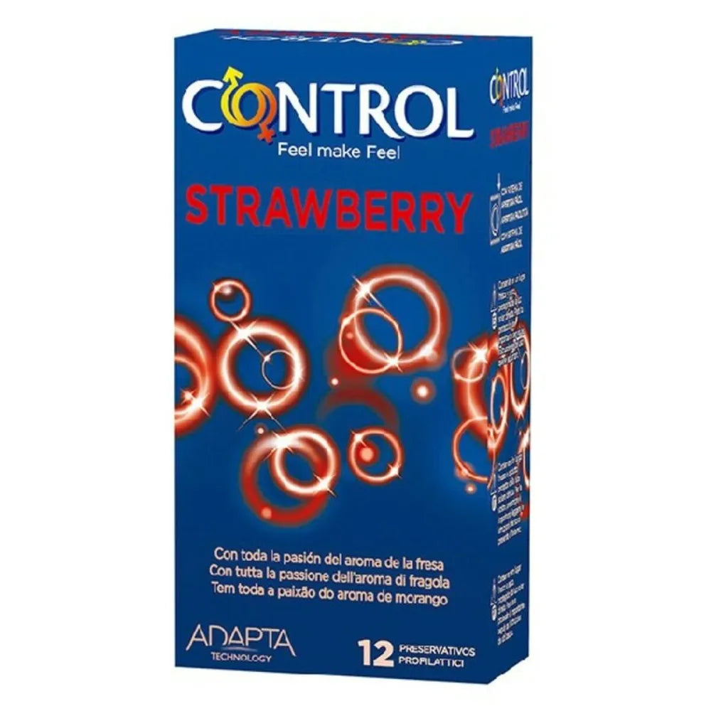 Condoms By Control 43224 Strawberry 12 Uds