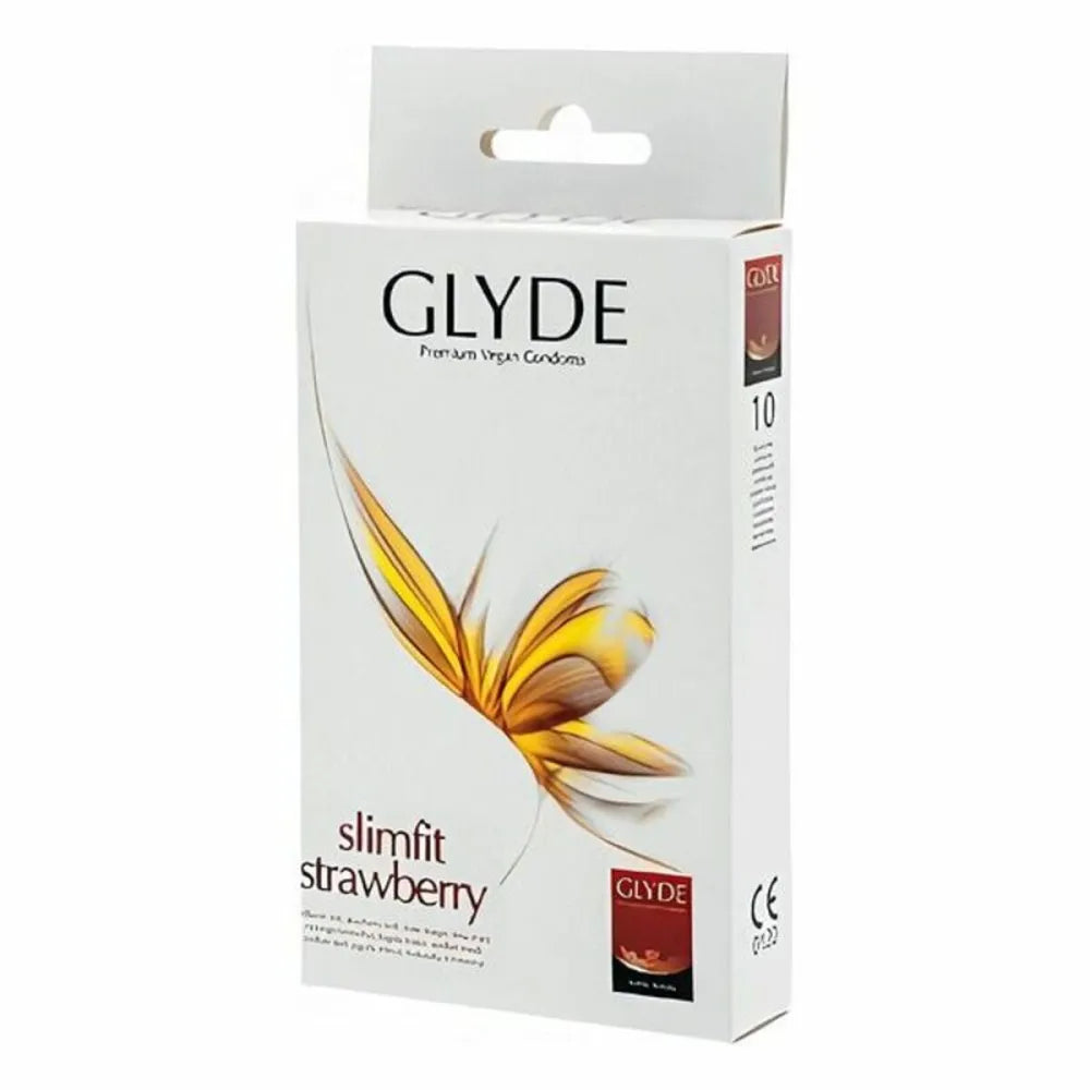 Condoms By Glyde Strawberry 17 Cm 10 Uds