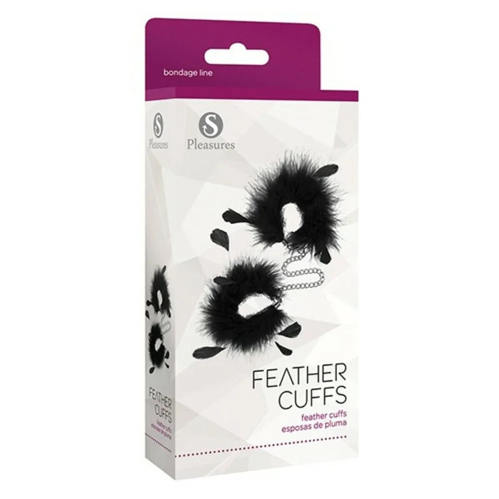 Cuffs By S Pleasures Feather Black