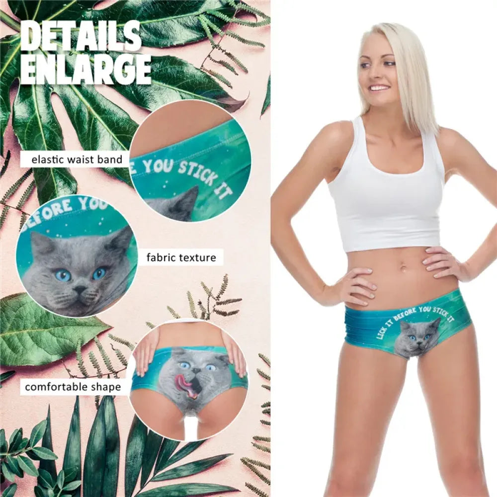 DeanFire 3D Panties Seamless Underwear Lick It Before