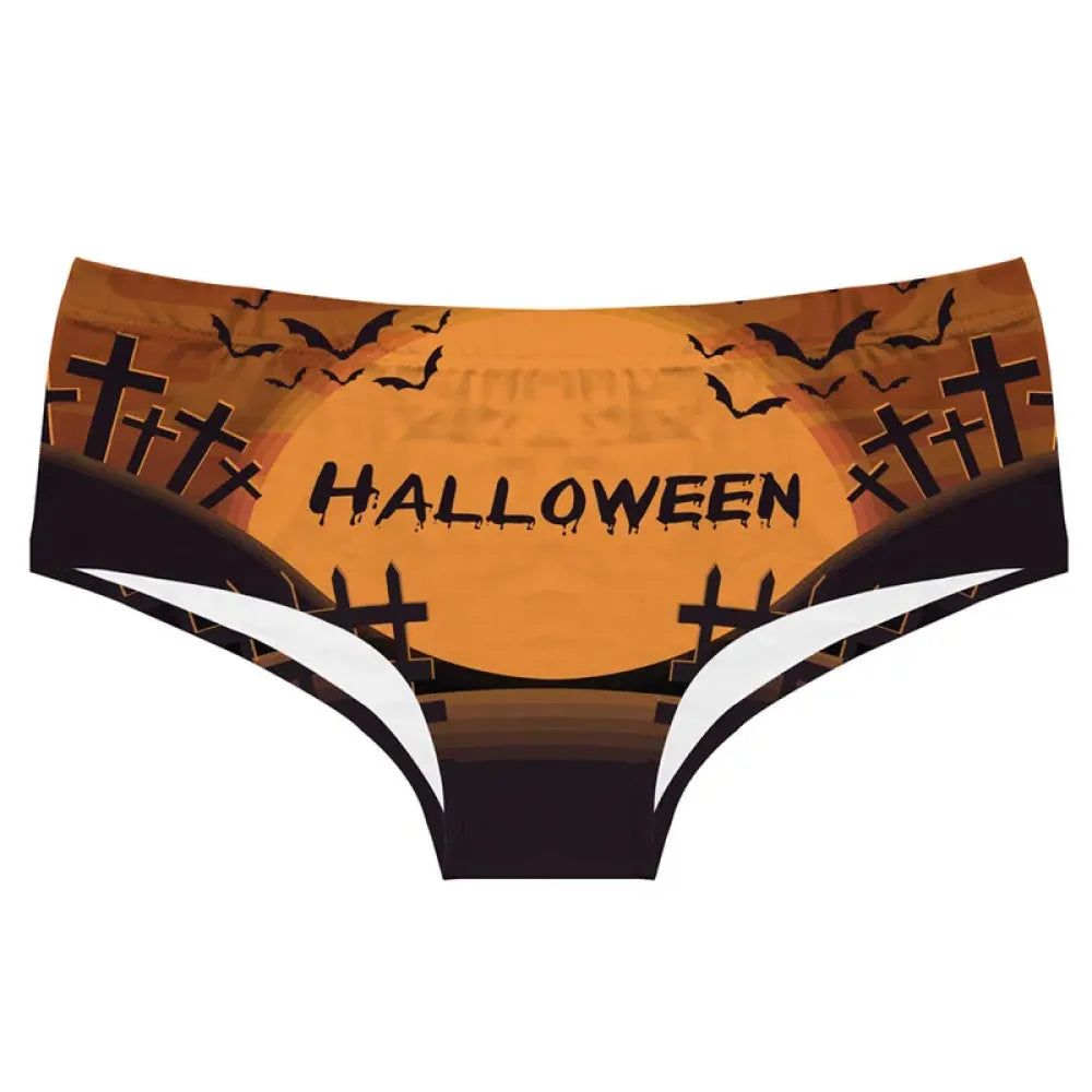 DeanFire Halloween Print Super Soft Low Rise Women’s