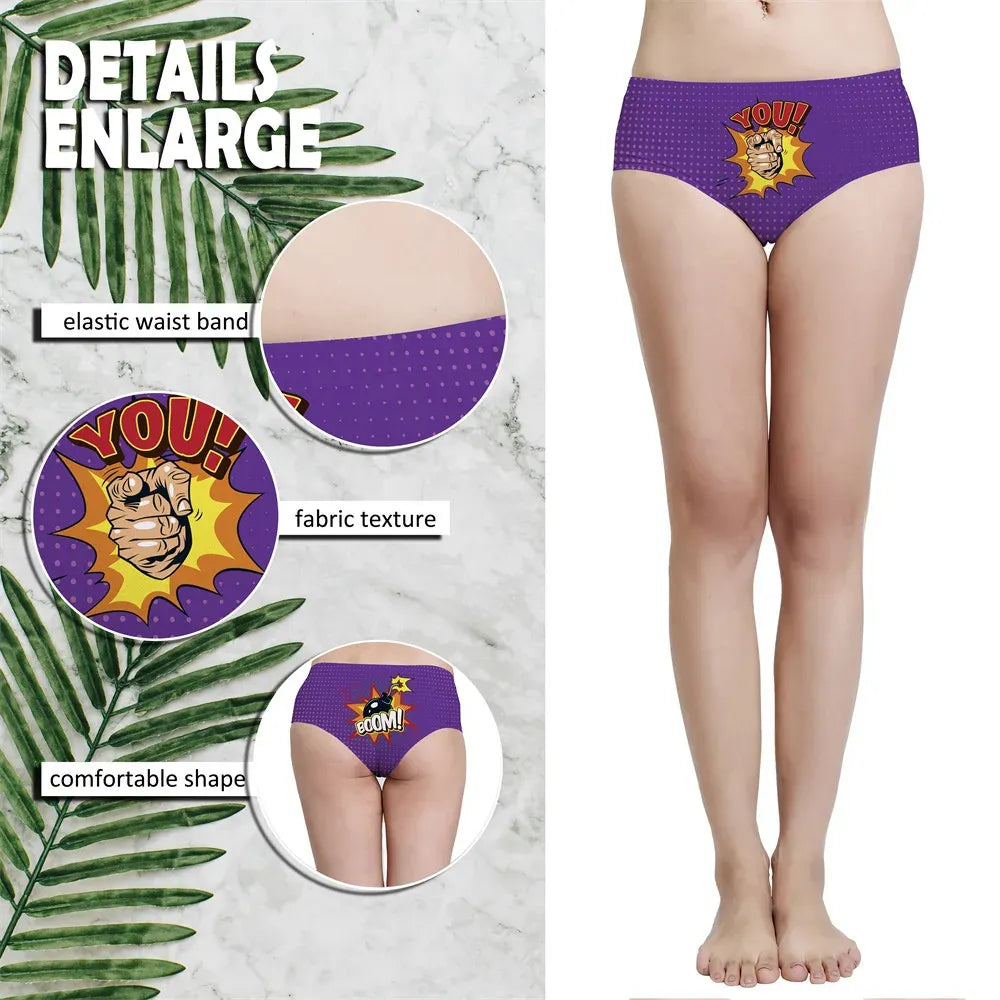 DeanFire Super Soft Novelty Women’s Underwear Panties BOOM