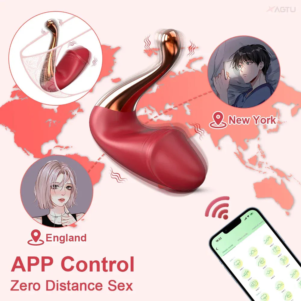 G Spot Vibrator for Women Bluetooth Remote Control Wearable