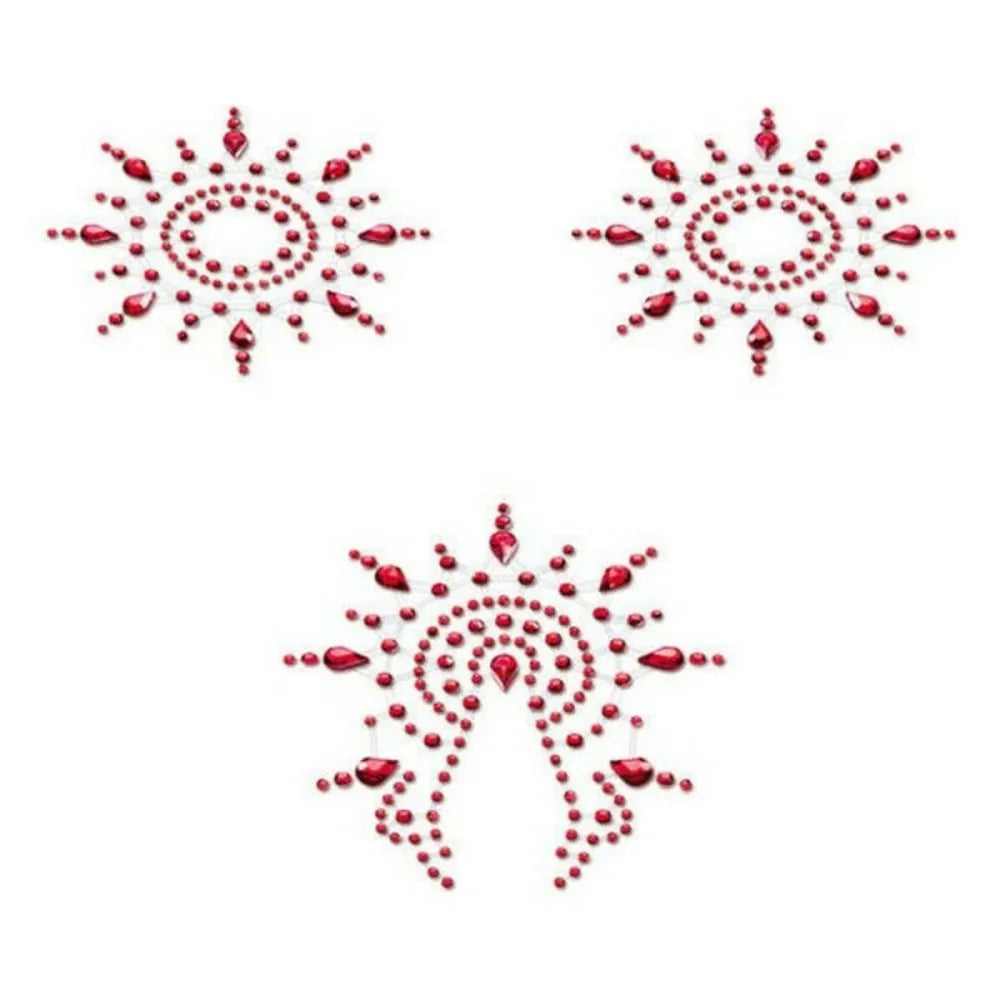 Gloria Set Red By Mystim (3 Pcs)
