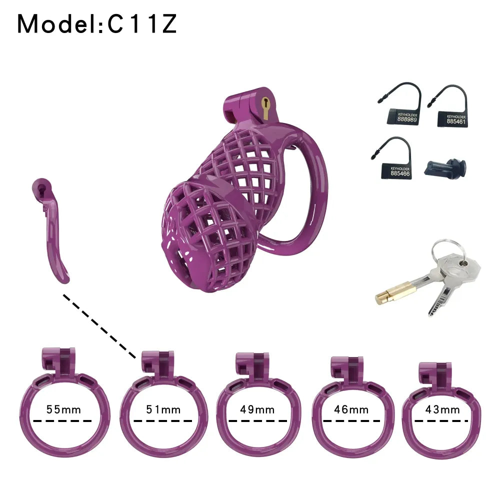 Lightweight Male Chastity Cage Plastic Cock Cage for Men