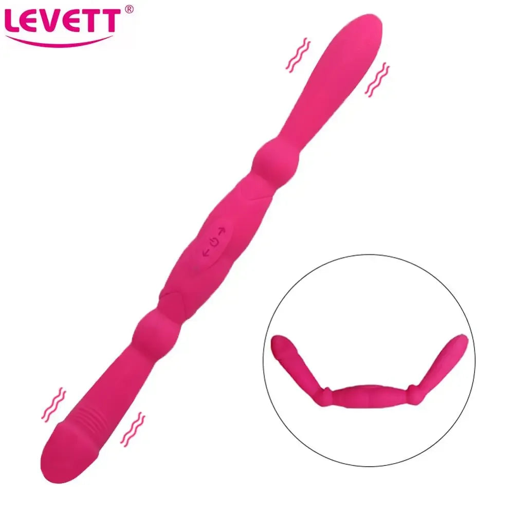 Long Dual Sided Vibrating Dildo For Women