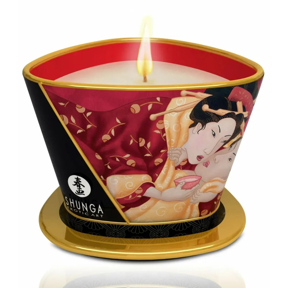 Massage Candle By Shunga Strawberry Champagne 170 Ml