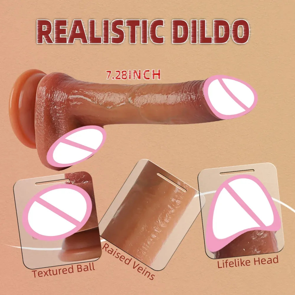 Realistic Skin Dildo for Women