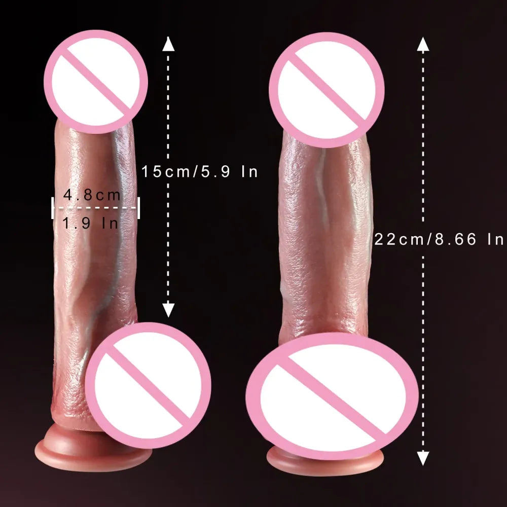 Realistic Thrusting Dildo with Remote Control - 18 +