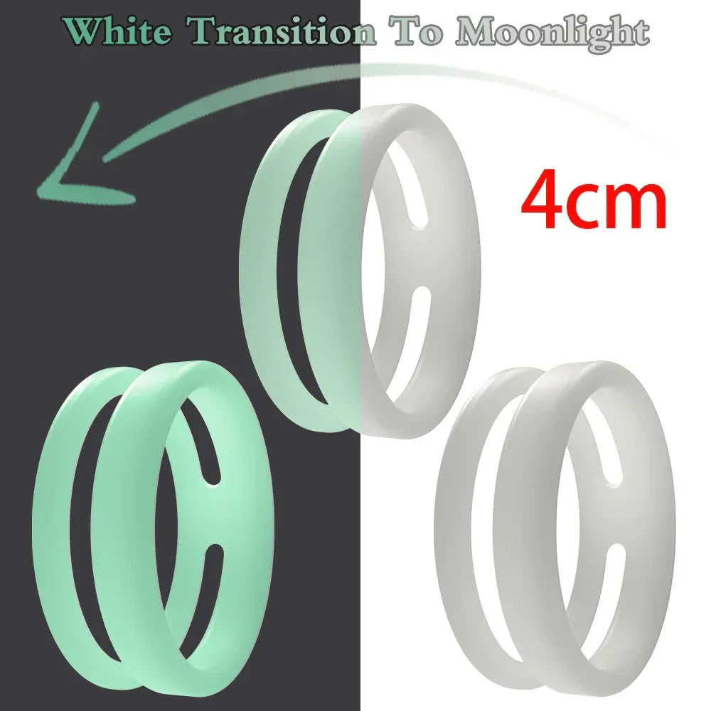 Silicone Dual Cock Rings For Men Delay Ejaculation &