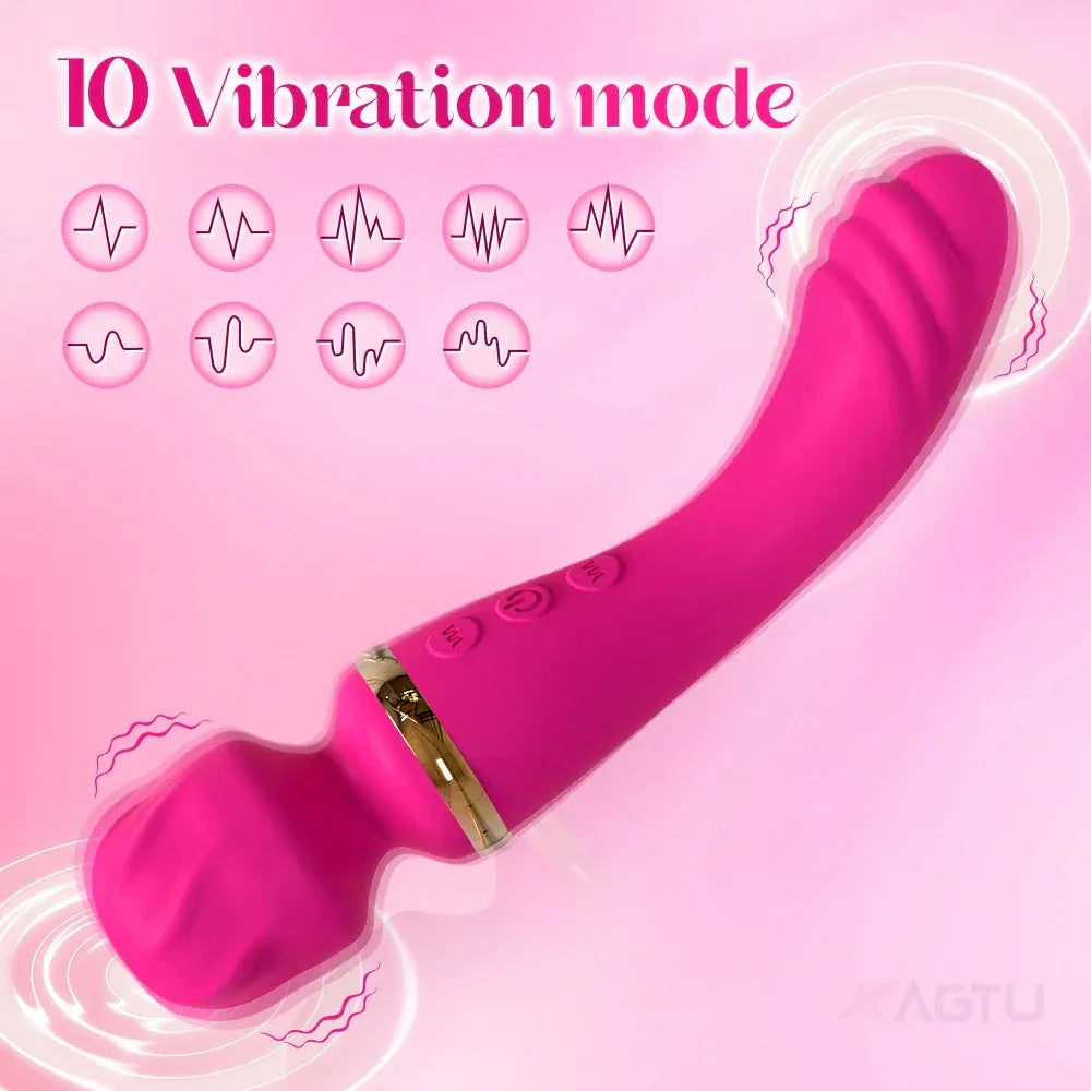 Silicone Dual Motor Dildo Vibrator for Couples