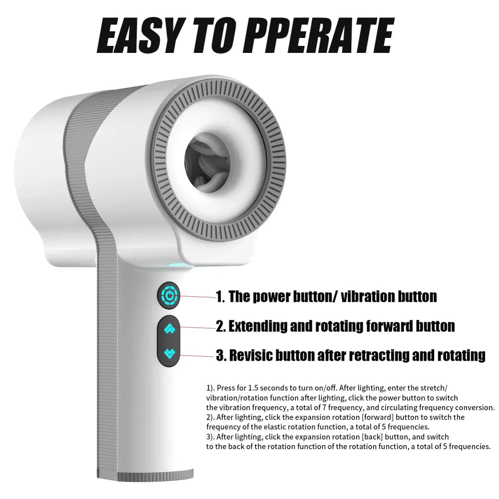 Telescopic Male Masturbator Vibration Rotation
