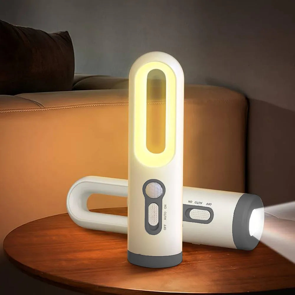 Vibe Geeks 2-In-1 Portable Led Motion Sensor Night Light