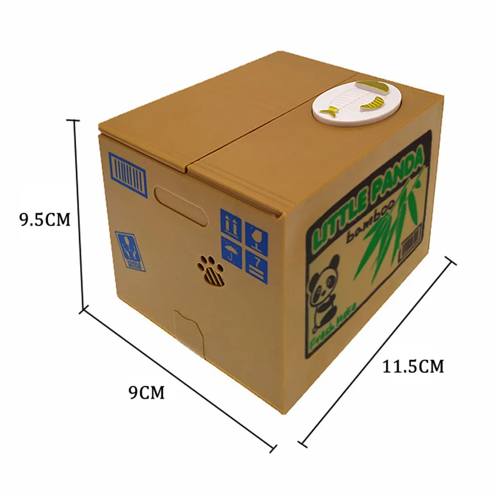 Vibe Geeks Creative Stealing Coins Panda Piggy Bank