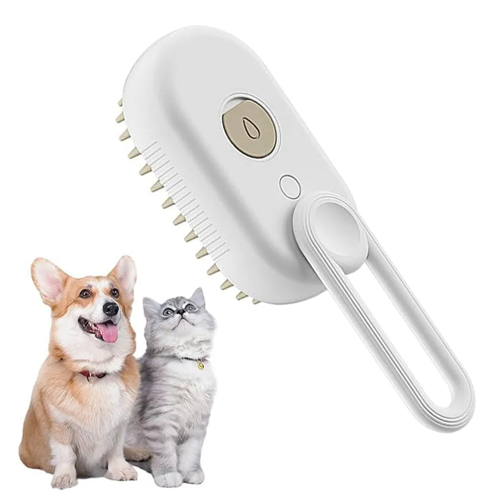 Vibe Geeks Self-Cleaning Hair Removal Cat Steamy Brush