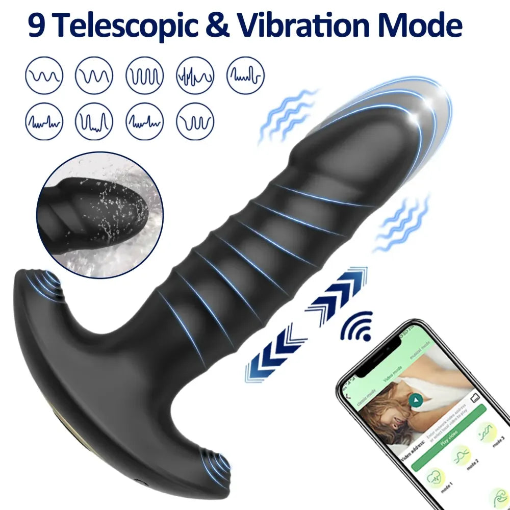 Vibrating Anal Plug for Men and Women