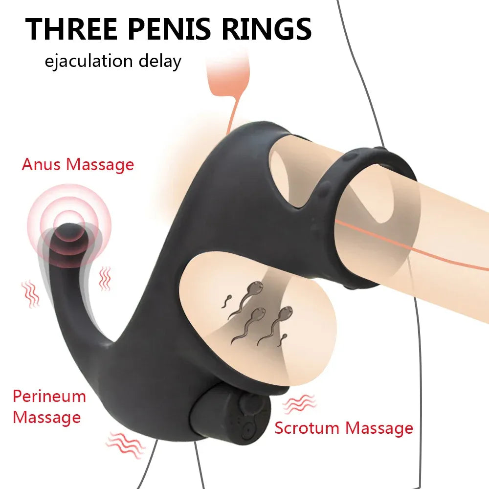 Vibrating Cock Ring For Men Enhance Pleasure