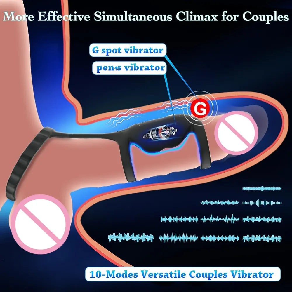 Vibrating Penis Ring For Men Enhance Sex