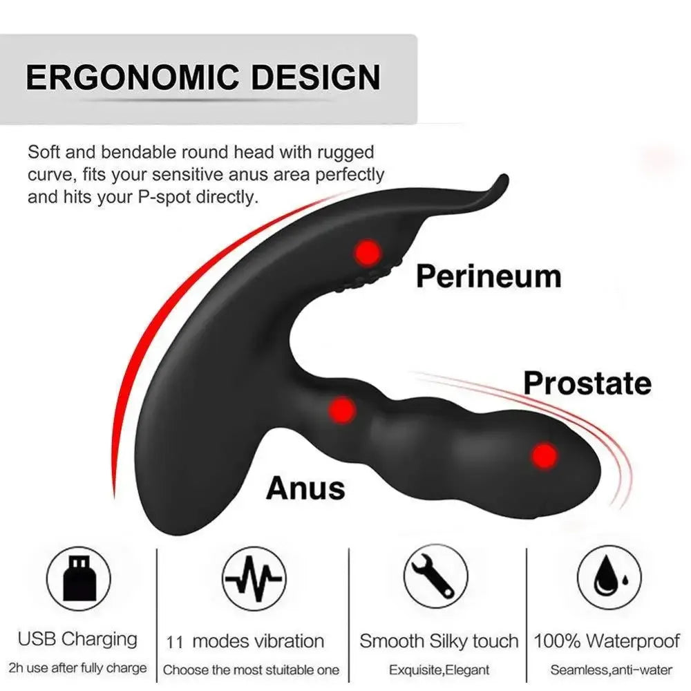Wireless Prostate Massager For Men Vibrating Butt Plug