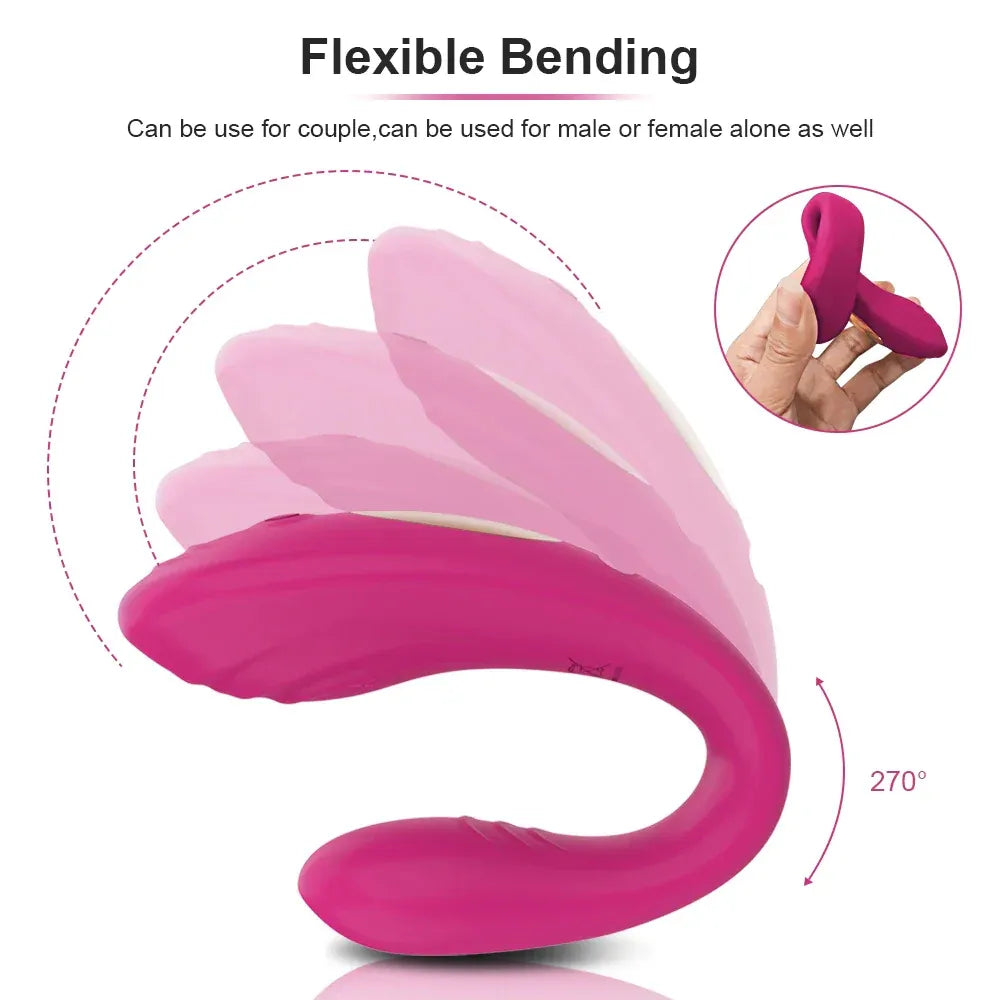 Wireless U-Shaped Clitoris Vibrator for Couples